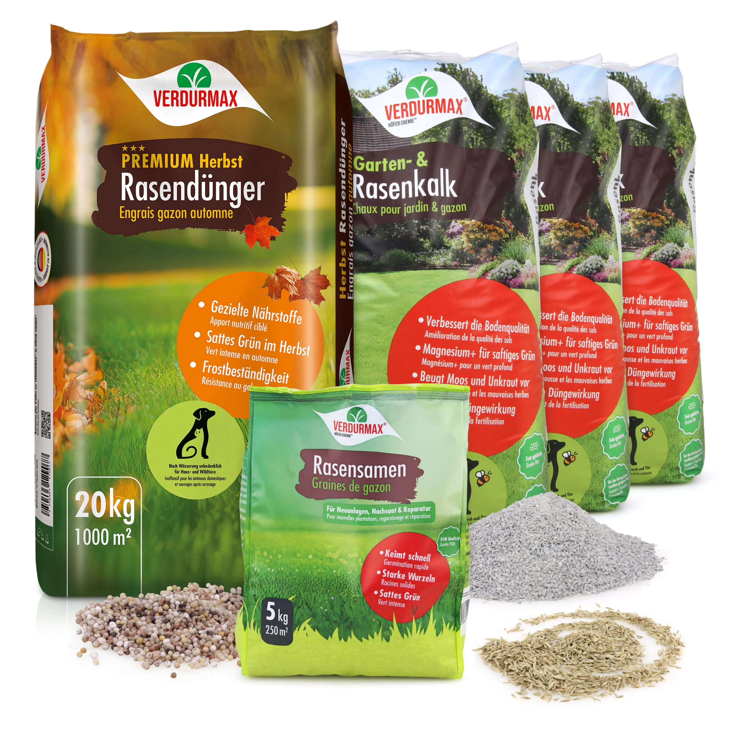 VERDURMAX® Herbst-Rasenpflege Komplett-Set 1000 m² - Image 2