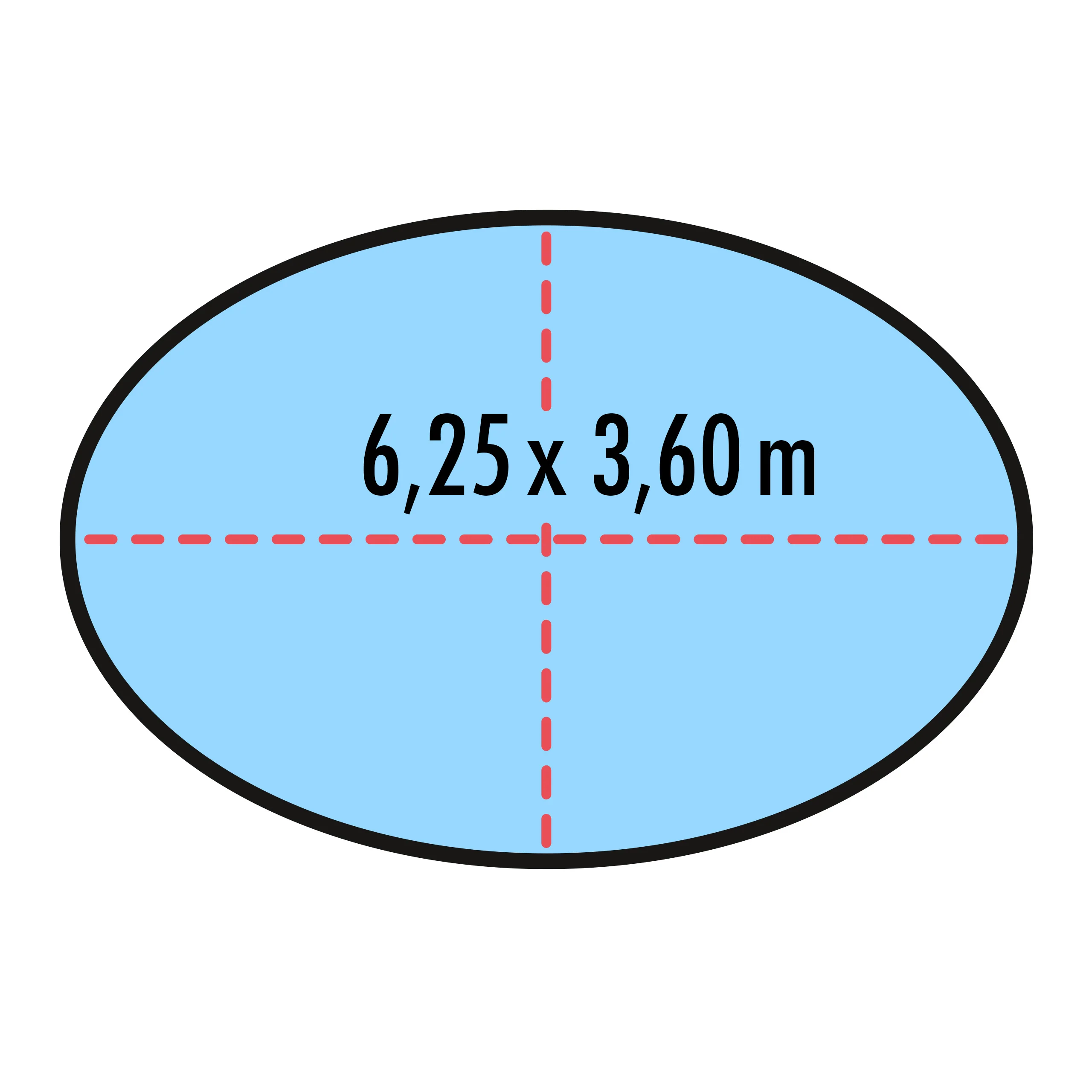 Poolabdeckung für ovale Pools 6,25 x 3,60 m - Image 2